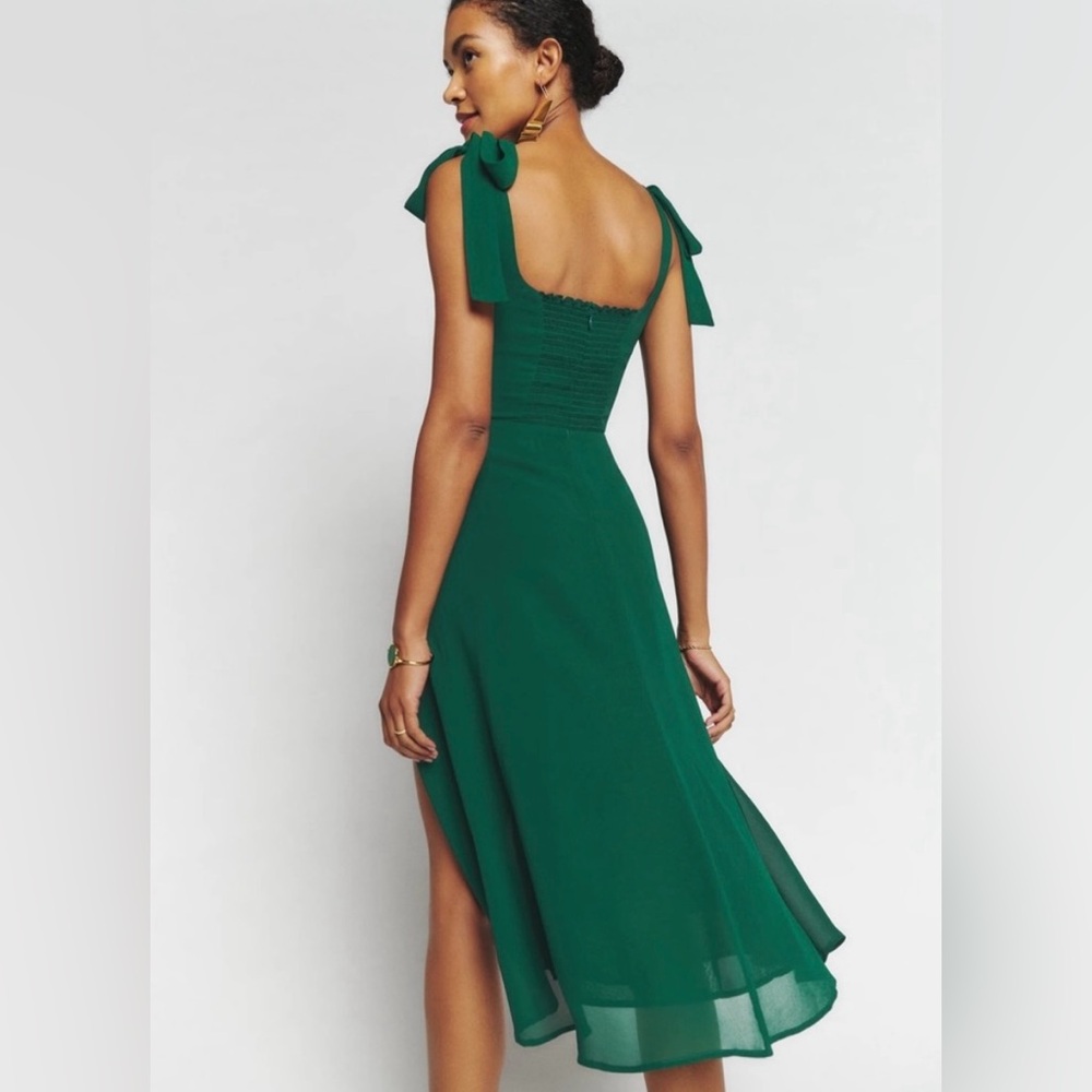 REFORMATION Twilight Dress in Emerald💚 - Picture 4 of 11